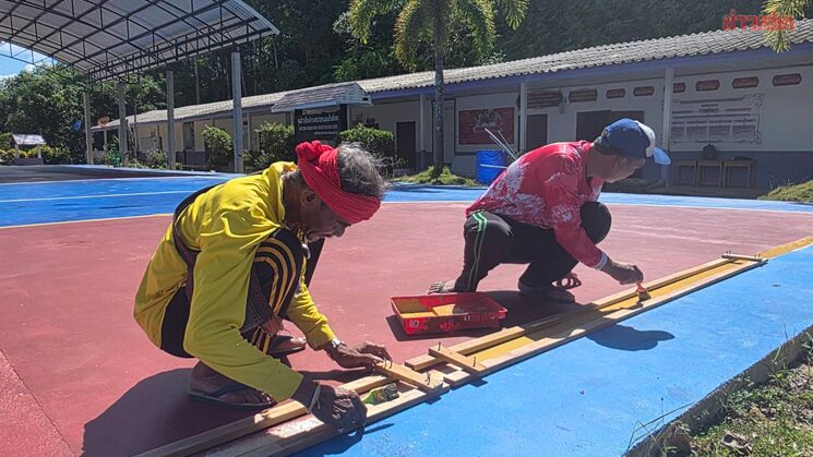 กองทุนพัฒนากีฬา เตรียมส่งมอบสนามและอุปกรณ์กีฬาโรงเรียนตชด.บ้