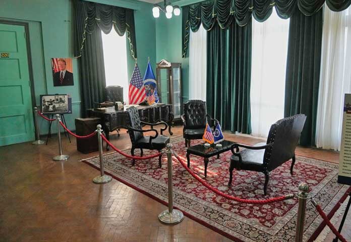 ภาพถ่ายจากอดีตสถานทูตสหรัฐฯ ในกรุงเตหะราน ประเทศอิหร่าน ซึ่งปัจจุบันเป็นพิพิธภัณฑ์ต่อต้านอเมริกา ถ่ายเมื่อวันศุกร์ที่ 12 มิถุนายน 2026
