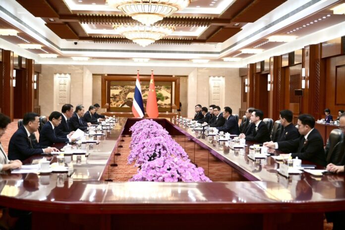 นายกฯ หารือ ประธานสภาประชาชนแห่งชาติจีน ส่งเสริมความร่วมมือ 2 รัฐสภา