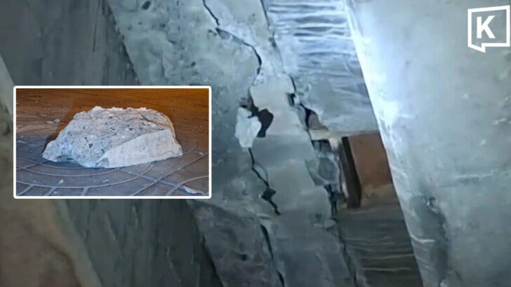 Ekachai flyover cracks, concrete slab falls onto sidewalk