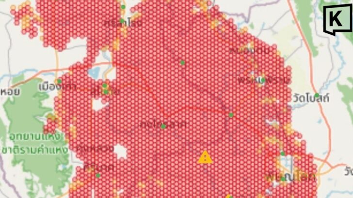 Satellite Data Shows Major Flood Risk Across 3,900 Sq Km in North Thailand