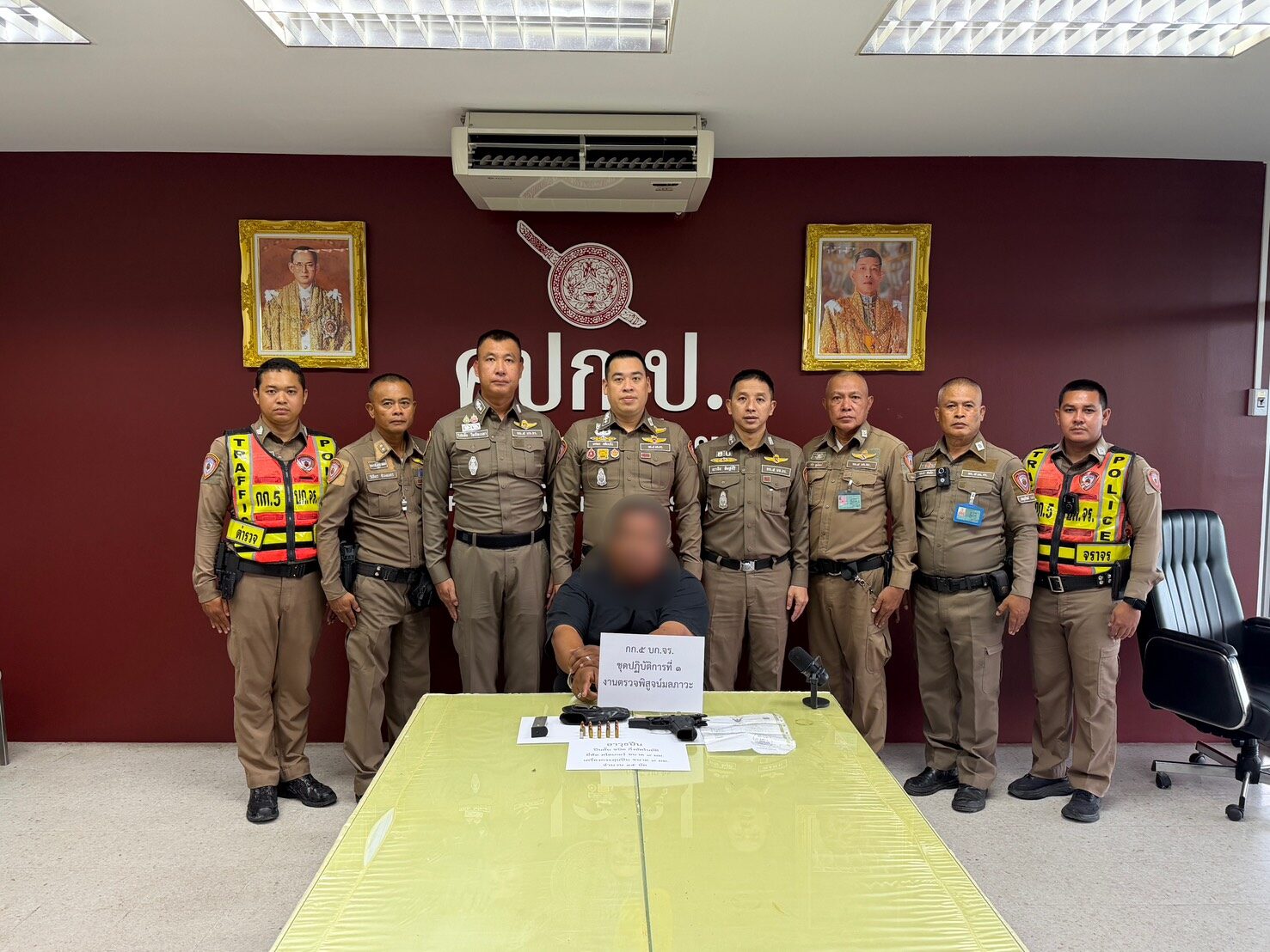 Traffic Police Arrest Man with 9mm Gun at Emissions Checkpoint