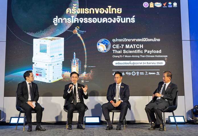 สถาบันวิจัยดาราศาสตร์แห่งชาติ (องค์การมหาชน) (สดร.) หรือ NARIT กระทรวงการอุดมศึกษา วิทยาศาสตร์ วิจัยและนวัตกรรม (อว.) จัดแถลงข่าว “ครั้งแรกของไทยสู่ภารกิจสำรวจดวงจันทร์”