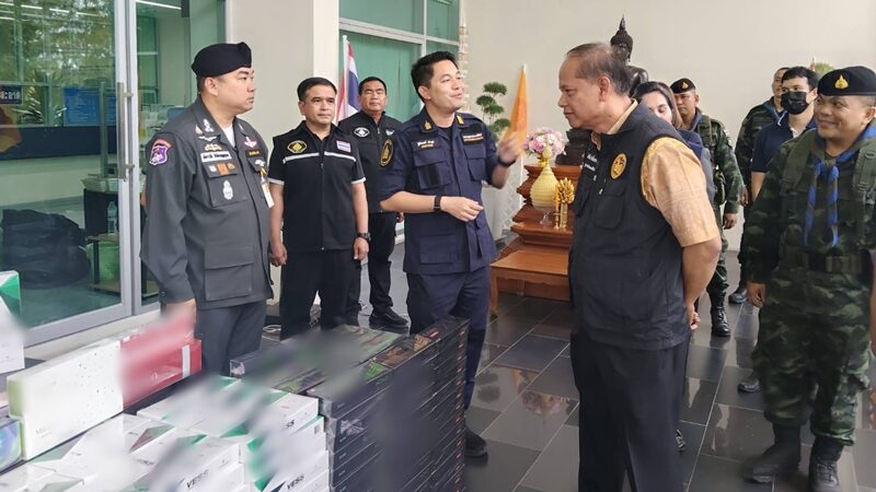 ยึดบุหรี่เถื่อน