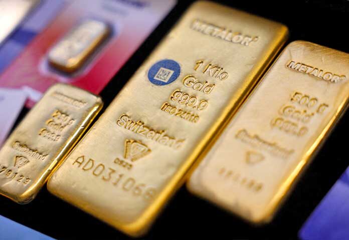 แท่งทองคำที่ Hatton Garden Metals ในลอนดอน ประเทศอังกฤษ 10 มิถุนายน 2026