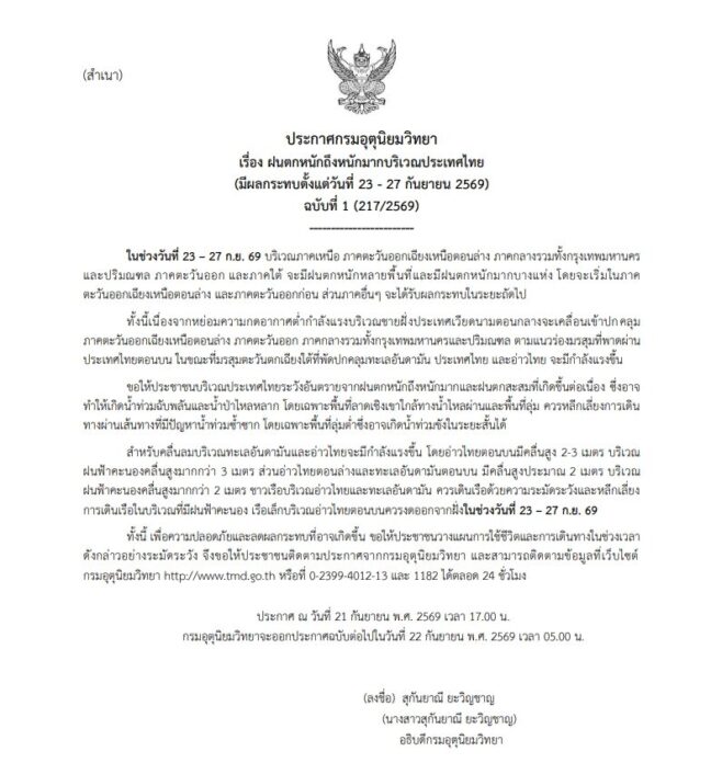 กรมอุตุนิยมวิทยา